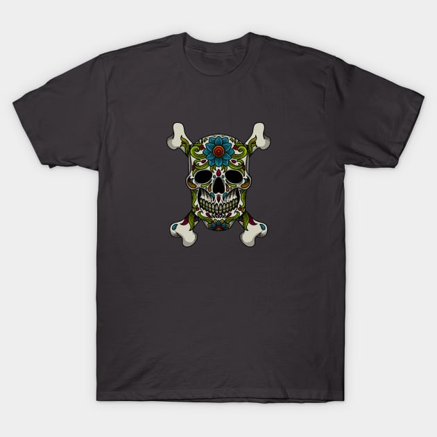 Sugar Skull T-Shirt by bekarious_